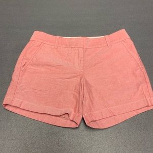 J crew shorts women’s 2 pink cotton casual chino